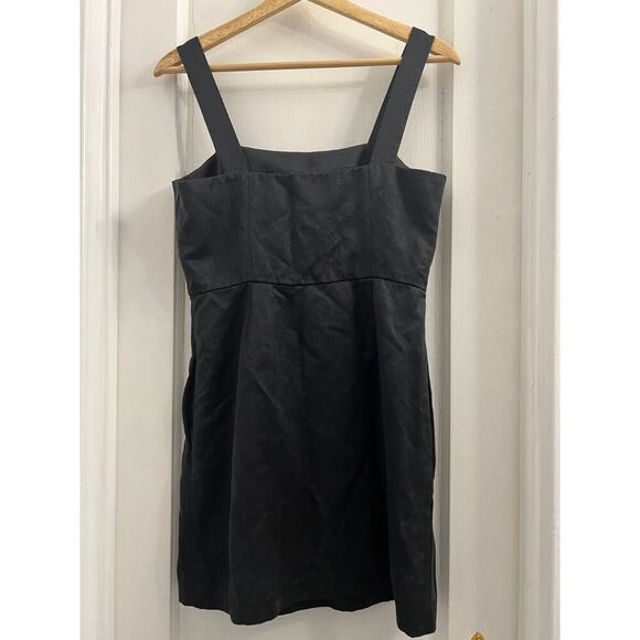 Aritzia Dresses & Skirts - Aritzia Wilfred Rosemond Linen Blend Square neck Mini Dress Black size 4